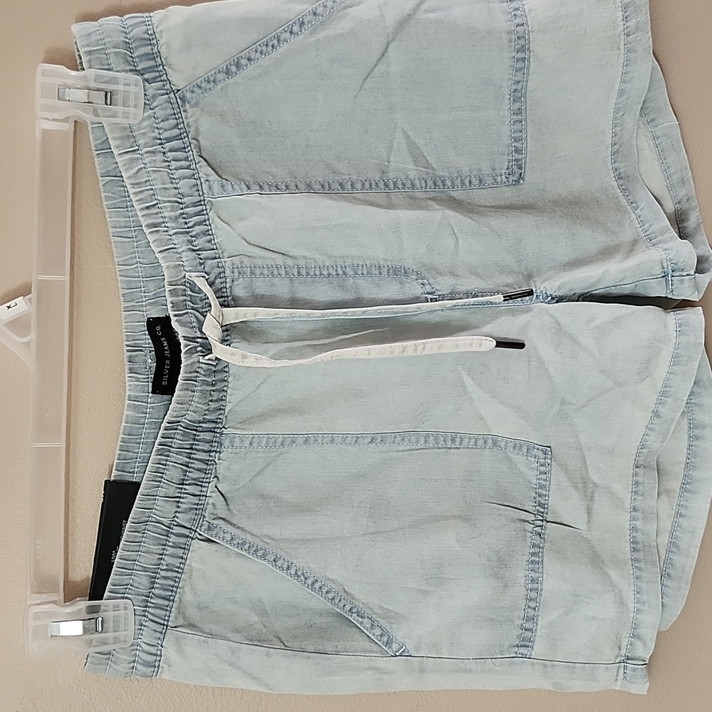 Silver Jeans Light Blue Denim Shorts